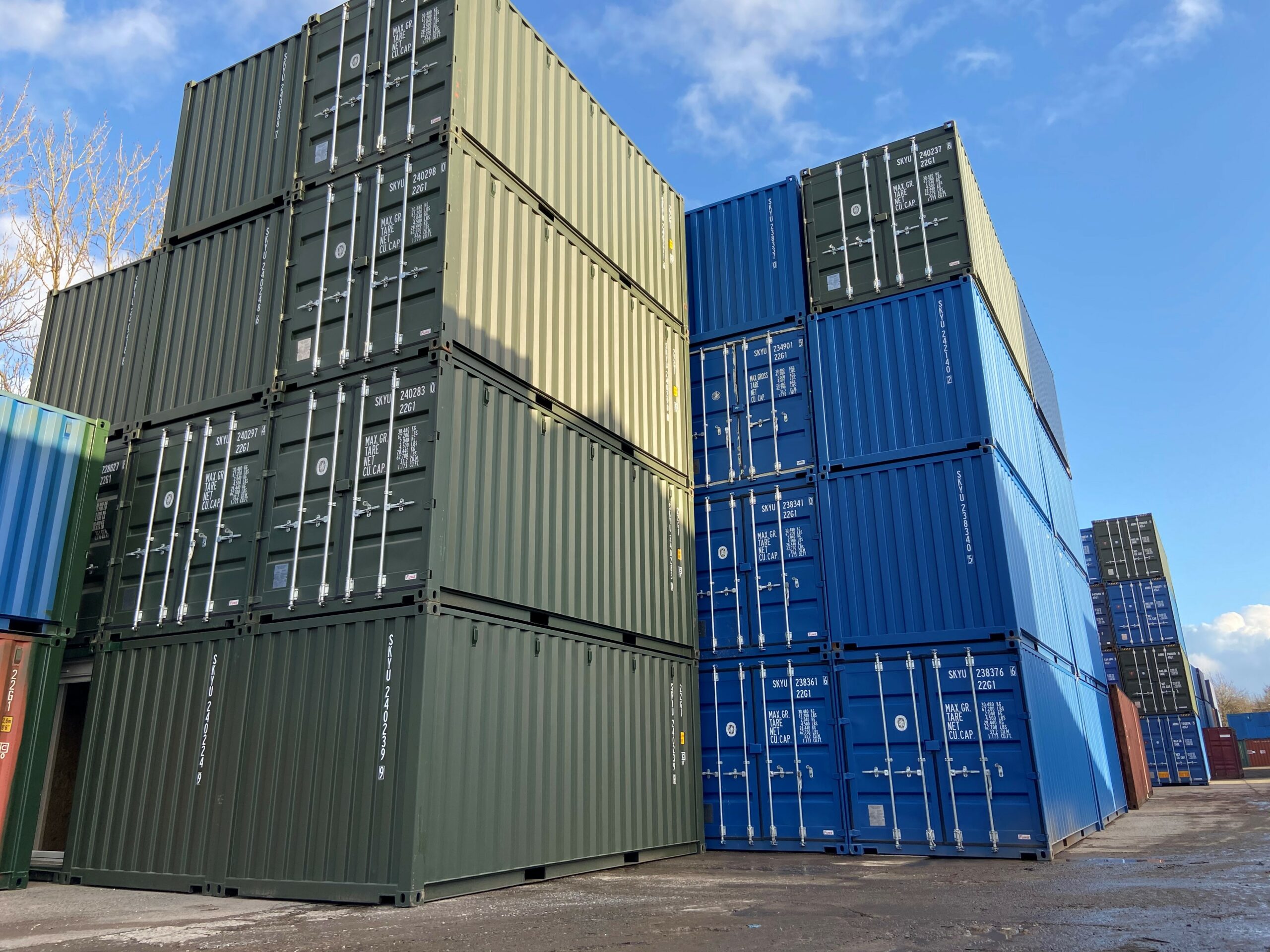 Shipping container hire in Leeds