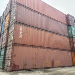 40ft used stack of shipping containers