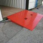 Shipping container ramps