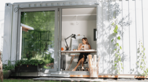 Example of shipping container office