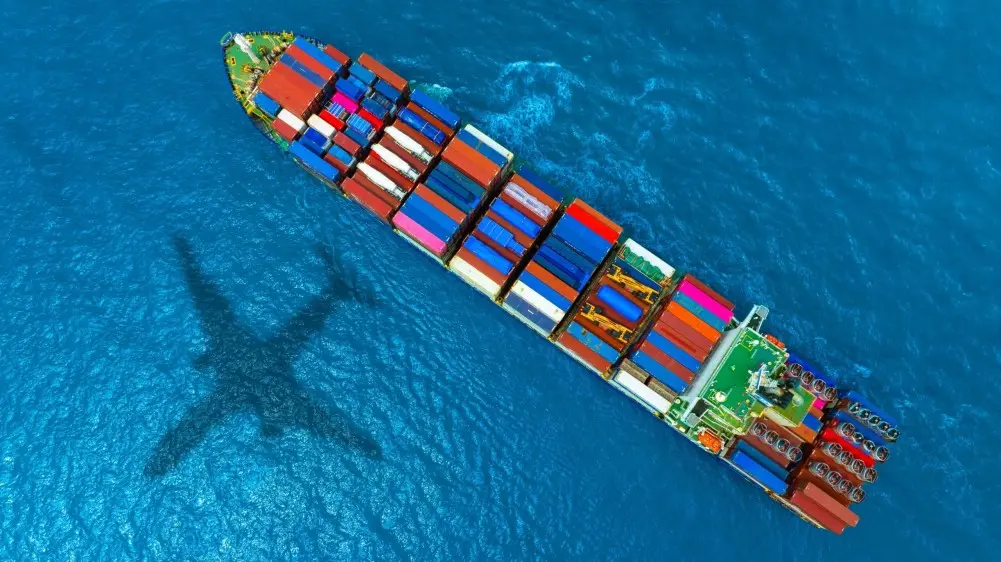 Painting a shipping container